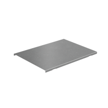 Крышка на вертикальный Т-ответвитель переходник 400-200 мм с разворотом трассы на 90 гр. "ПЛЮС" (нижняя часть меньше исходной) КМ-Профиль (KTDPSplus90-400-200)