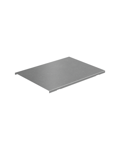 Крышка на вертикальный Т-ответвитель переходник 400-200 мм с разворотом трассы на 90 гр. ПЛЮС (нижняя часть меньше исходной) КМ-Профиль (KTDPSplus90-400-200) в Муроме Аксессуары для лотков Pintop.ru