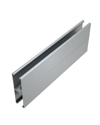 Страт-профиль двойной 41х72 L5000 мм s:1,5 HD85 КМ-профиль (2STP41-72-5000 HD85) в Муроме Аксессуары для лотков Pintop.ru