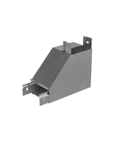 Угол вертикальный внутренний R 50х150 мм с разворотом трассы на 90 гр. ПЛЮС INOX304 КМ-Профиль (NLPDplus90-50-150-R INOX304) в Муроме Аксессуары для лотков Pintop.ru