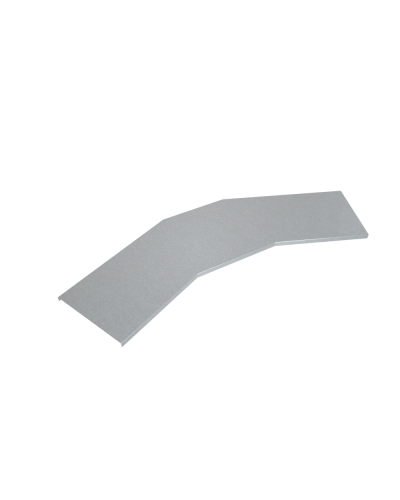 Крышка лестничного горизонтального угла 45 гр. 600 мм INOX304 КМ-Профиль (KLGL45-600 INOX304) в Муроме Аксессуары для лотков Pintop.ru