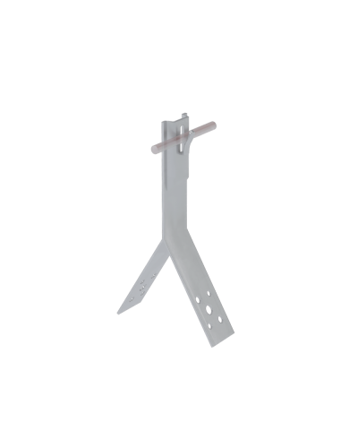 Коньковый держатель зажимной для прутка Ø 5-8 мм H100 мм CU КМ-Профиль (KDZ-H100-D5-8 CU) в Муроме Монтажные материалы Pintop.ru