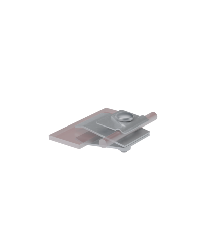 Фальцевый держатель H60 мм для прутка Ø 5-10 мм TD КМ-Профиль (FD-H60-D5-10 TD) в Муроме Монтажные материалы Pintop.ru