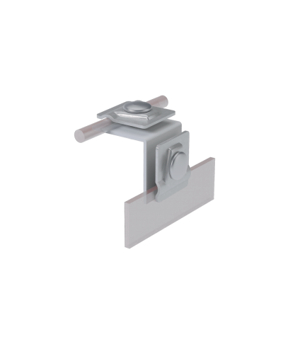 Фальцевый держатель H50 мм для прутка Ø 5-10 мм КМ-Профиль (FD-H50-D5-10) в Муроме Монтажные материалы Pintop.ru