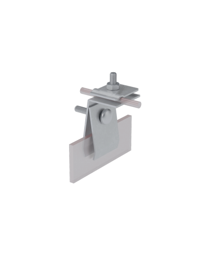 Фальцевый держатель H70 мм для прутка Ø 5-10 мм HD КМ-Профиль (FD-H70-D5-10 HD) в Муроме Монтажные материалы Pintop.ru