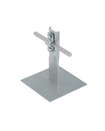 Приклееваемый держатель болтовой для прутка Ø 5-10 мм H150 мм КМ-Профиль (PDB-H150-D5-10) в Муроме Монтажные материалы Pintop.ru