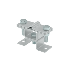 Универсальный держатель на мостовой опоре двойной для прутка Ø 5-8 мм и полосы до 40 мм с 2 пластинами TD КМ-профиль (XUDMO2-D5-8-B40 TD)