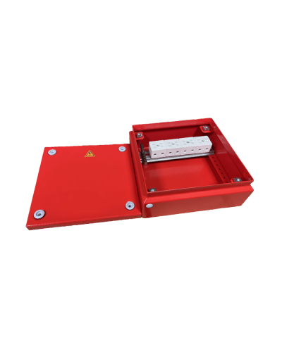 Коробка распределительная огнестойкая КРОПС, IP55, габаритные размеры 150х150х80 мм, для кабелей сечением до 10 мм2, 6 клемм КМ-Профиль (FRJB-KM-ST5-10-06-КРОПС-IP55) в Муроме Распределительные коробки Pintop.ru