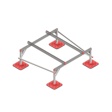 Опорная конструкция для установки оборудования TECHNORAPTOR FOOT 1500х1500 тип 2 HD КМ-профиль (KM-TR-F-SSEI-1500-1500-2 HD)