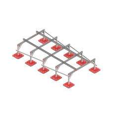 Опорная конструкция для установки оборудования TECHNORAPTOR FOOT 1500х3000 тип 3 КМ-профиль (KM-TR-F-SSEI-1500-3000-3)