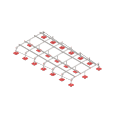Опорная конструкция для установки оборудования TECHNORAPTOR FOOT 3000х6000 тип 1 HD КМ-профиль (KM-TR-F-SSEI-3000-6000-1 HD)