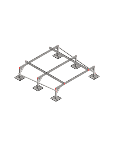 Опорная конструкция для установки оборудования TECHNORAPTOR STEELFOOT 2000х2000 КМ-профиль (KM-TR-STF-SSEI-2000-2000) в Муроме Системы видеонаблюдения Pintop.ru