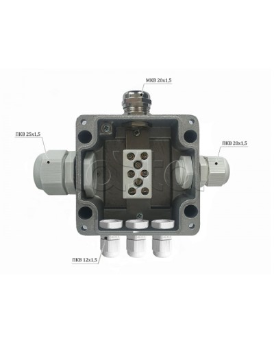 Металлическая коробка соединительная Магнито-контакт МКС 2ВК «МОРОЗ» с датчиком вскрытия корпуса (тампером), IP66/IP68 в Муроме Распределительные коробки Pintop.ru