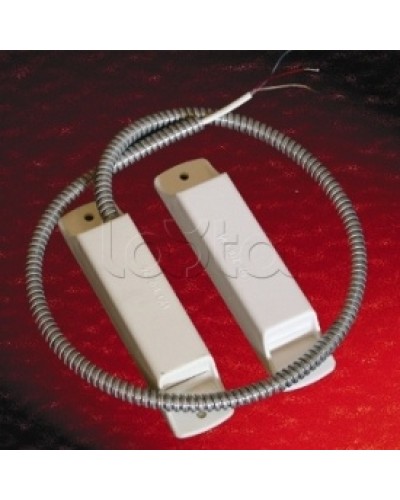 Извещатель охранный точечный магнитоконтактный взрывозащищенный Магнито-Контакт Аякс исп.10 (ИО 102-26/В) из антистатичного пластика черн. цвета (металлорукав из нерж. стали) в Муроме Извещатели охранные (Ex) Pintop.ru