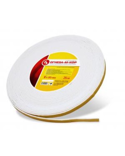 Уплотнитель на основе материала огнезащитного рулонного Огнеза ОГНЕЗА-М-КОР 3 3*20 мм., рулон 25 пог.м. в Муроме Дополнительное оборудование пожаротушения Pintop.ru