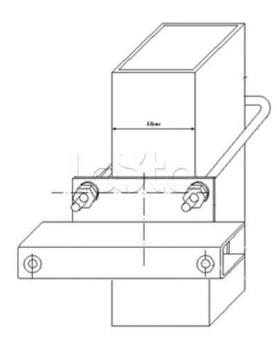 Узел крепления блоков подключения и управления БД-НР, БМ-НР, БУПР извещателей Омега-микродизайн УЗК-КС 60 в Муроме Кронштейны и планки для извещателей Pintop.ru