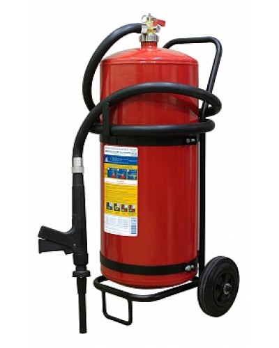 Огнетушитель ПОЖТЕХНИКА ОВП-50(з) МИГ летний (ФторПАВ) на съемн.тележке с перекр. стволом (баллон 62,5 л, ОТВ 50 л) в Муроме Огнетушители Pintop.ru