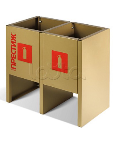 Подставка напольная ПРЕСТИЖ золото под 2 огнетушителя ПОЖТЕХНИКА в Муроме Аксессуары для огнетушителей Pintop.ru