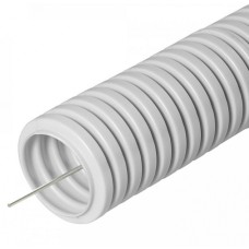 Труба гофрированная ПВХ легкая 350 Н серая с/з д32 (10м/уп) Промрукав (PR.013231М10)