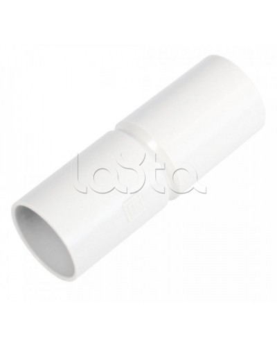 Патрубок-муфта белая д50 (12шт/144шт уп/кор) Промрукав (PR.01750б) в Муроме Повороты, муфты, тройники Pintop.ru