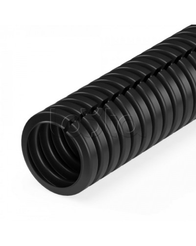 Труба гофрированная ПП безгалогенная (HF) разрезная черная dвн 7,0 мм, dнар 10,0 мм (500м/уп) Промрукав (PR02.0335) в Муроме Труба гофрированная Pintop.ru
