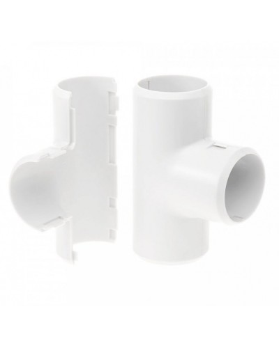 Тройник разборный белый д25 (30шт/300шт уп/кор) Промрукав (PR.07325б) в Муроме Повороты, муфты, тройники Pintop.ru