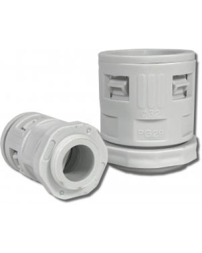 Муфта вводная для гофрированных труб серая ВМ-ГТ-25 Промрукав PR08.3270 в Муроме Повороты, муфты, тройники Pintop.ru