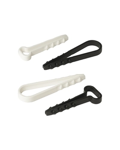 Дюбель-хомут для плоского кабеля 5-10 мм белый (100шт) Промрукав (PR08.6955) в Муроме Крепеж: Дюбели, шурупы, саморезы Pintop.ru