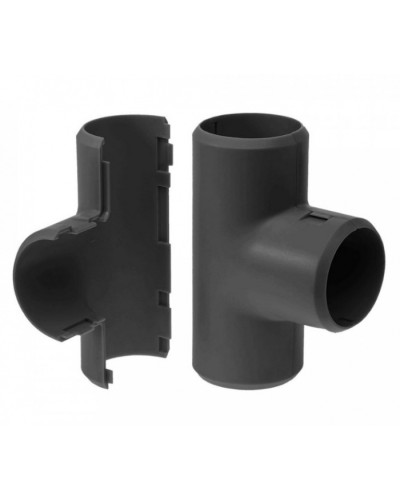 Тройник разборный черный д32 (1шт/200шт уп/кор) Промрукав (PR13.0180) в Муроме Повороты, муфты, тройники Pintop.ru