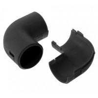 Соединитель угловой разборный черный д20 (50шт/800шт уп/кор) Промрукав (PR13.0192)