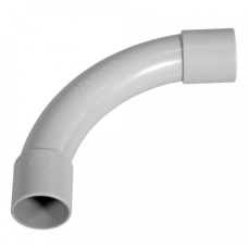 Соединитель угловой д25 безгалогенный (HF) атмосферостойкий серый (30шт/270шт уп/кор) Промрукав (PR13.0358)