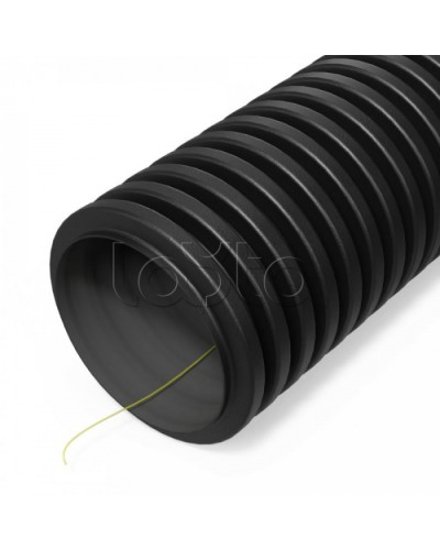 Труба гофрированная двустенная ПНД гибкая тип 450 (SN18) стойкая к ультрафиолету с/з черная d63 мм (50м/уп) Промрукав (PR15.0313) в Муроме Труба гофрированная Pintop.ru