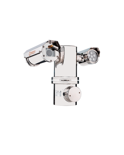 Взрывозащищенный термокожух на поворотной платформе для IP видеокамеры с ИК подсветкой Релион-PTZ-Exd-Н-В-ИК-СО 48В в Муроме Системы видеонаблюдения Pintop.ru