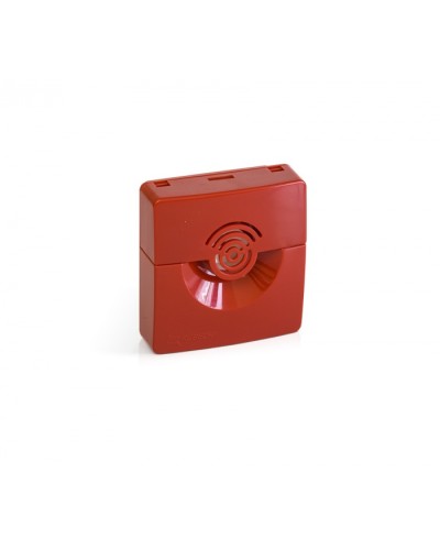 Оповещатель звуковой Рубеж ОПОП 2-35 24В (корпус красный) в Муроме Оповещатели Pintop.ru