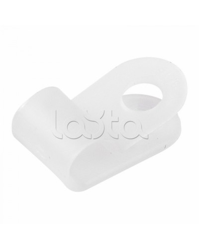 Кабельная скоба пластиковая 5мм для крепления термокабеля Спектрон-КС-5 в Муроме Держатели, клипсы, скобы Pintop.ru