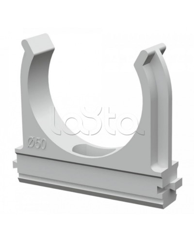 Крепеж-клипса для труб АБС-пластик в карт д50 (20шт/200шт уп/кор) Промрукав (PR.0650) в Муроме Держатели, клипсы, скобы Pintop.ru