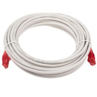 Патч-корд медный U/UTP кат.5е (10м) LSZH (серый) Hyperline PC-LPM-UTP-RJ45-RJ45-C5e-10M-LSZH-GY