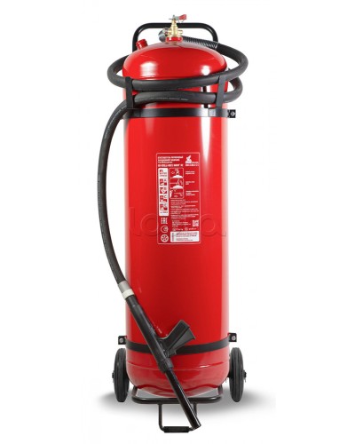 Огнетушитель ПОЖТЕХНИКА ОП-100(з) МИГ на тележке с перекрывным стволом (10А, 233В-2, С, Е) (баллон 125л., ОТВ-100кг) в Муроме Огнетушители Pintop.ru