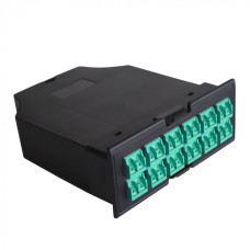 MPO кассета OM3, для LAN-FRM-PP-STP/1U, 24xLC, тип B, черная LANMASTER (LAN-FRM-IN-2MB-24LC/OM3)