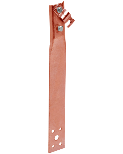 Держатель проводника круглого 6-10мм винтовой прямой h=80мм медь IEK (ZDP86-50-1-16-80) в Муроме Крепеж Pintop.ru