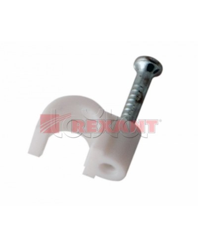 Крепеж кабеля круглый 4мм (50шт/уп) REXANT 07-4004 в Муроме Держатели, клипсы, скобы Pintop.ru