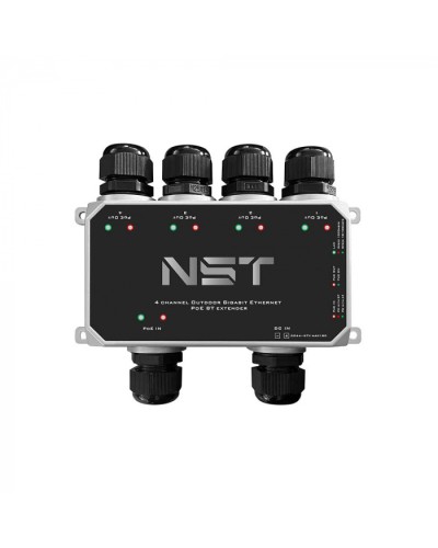 Уличный Ultra PoE удлинитель - коммутатор Gigabit Ethernet до 250м на 5 портов NST NS-EXSW-5GP/W в Муроме Дополнительное оборудование для сетей Pintop.ru