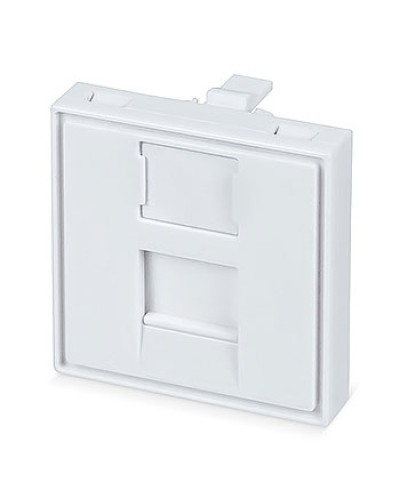 Вставка 45x45 (Mosaic) для 1 модуля формата Keystone Jack (FP-45-1M) Пожтехкабель СКС (202-031) (аналог Mosaic) в Муроме Модули Keystone Pintop.ru