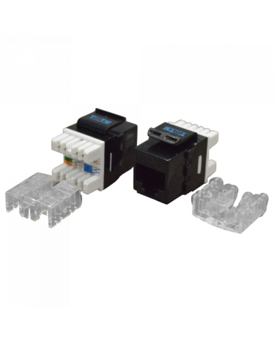 Модуль Keystone RJ45, Cat.6, UTP, 180 градусов, черный TWT (TWT-OK45UTP180/6-BK) в Муроме Модули Keystone Pintop.ru