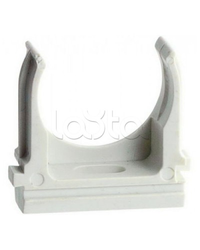 Держатель (клипса) для гофрированной или жесткой гладкой трубы D16 мм Экопласт 41716 в Муроме Держатели, клипсы, скобы Pintop.ru