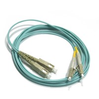 Шнур оптический LC-SC, duplex, 50/125, OM3, LSZH, 1 м LANMASTER LAN-2LC-2SC/OM3-1.0