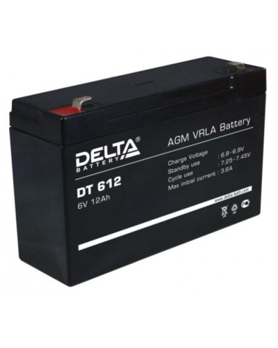 Аккумулятор свинцово-кислотный Delta DT 612 в Муроме Электротехническое оборудование Pintop.ru