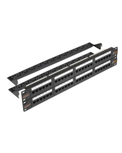 Патч-панель 19, 2U, 48xRJ45 NIKOMAX (NMC-RP48UD2-2U-BK) в Муроме Патч панель Pintop.ru
