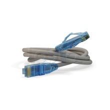 Патч-корд RJ45-RJ45, 4 пары, UTP, кат.6, LSZH (10м) Hyperline PC-LPM-UTP-RJ45-RJ45-C6-10M-LSZH-GY