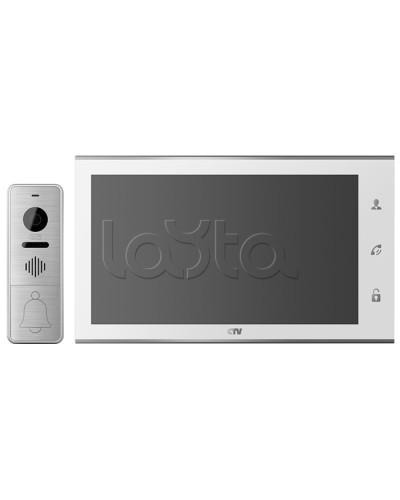 Комплектвидеодомофона CTV-DP4105AHD (белый) в Муроме Комплекты домофонов Pintop.ru